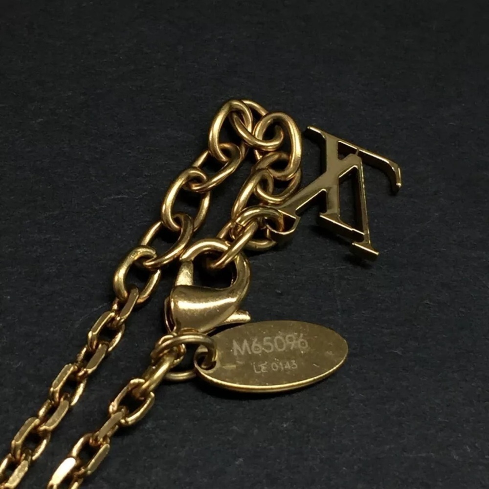 Louis Vuitton Collier Gamble Gold Tone Necklace Women’s - Picture 5 of 8
